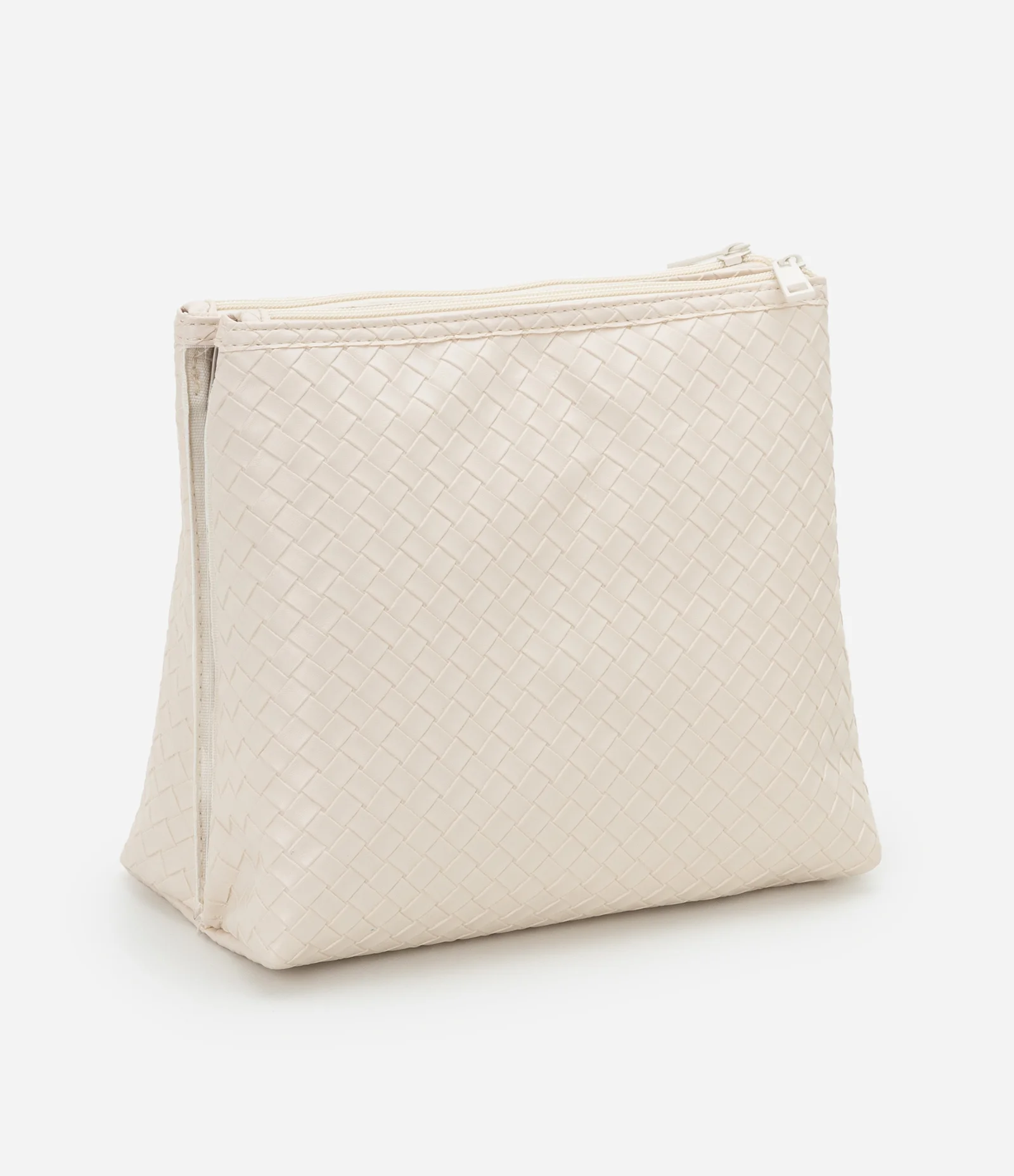 Nécessaire Trapézio com Divisórias Off White 1