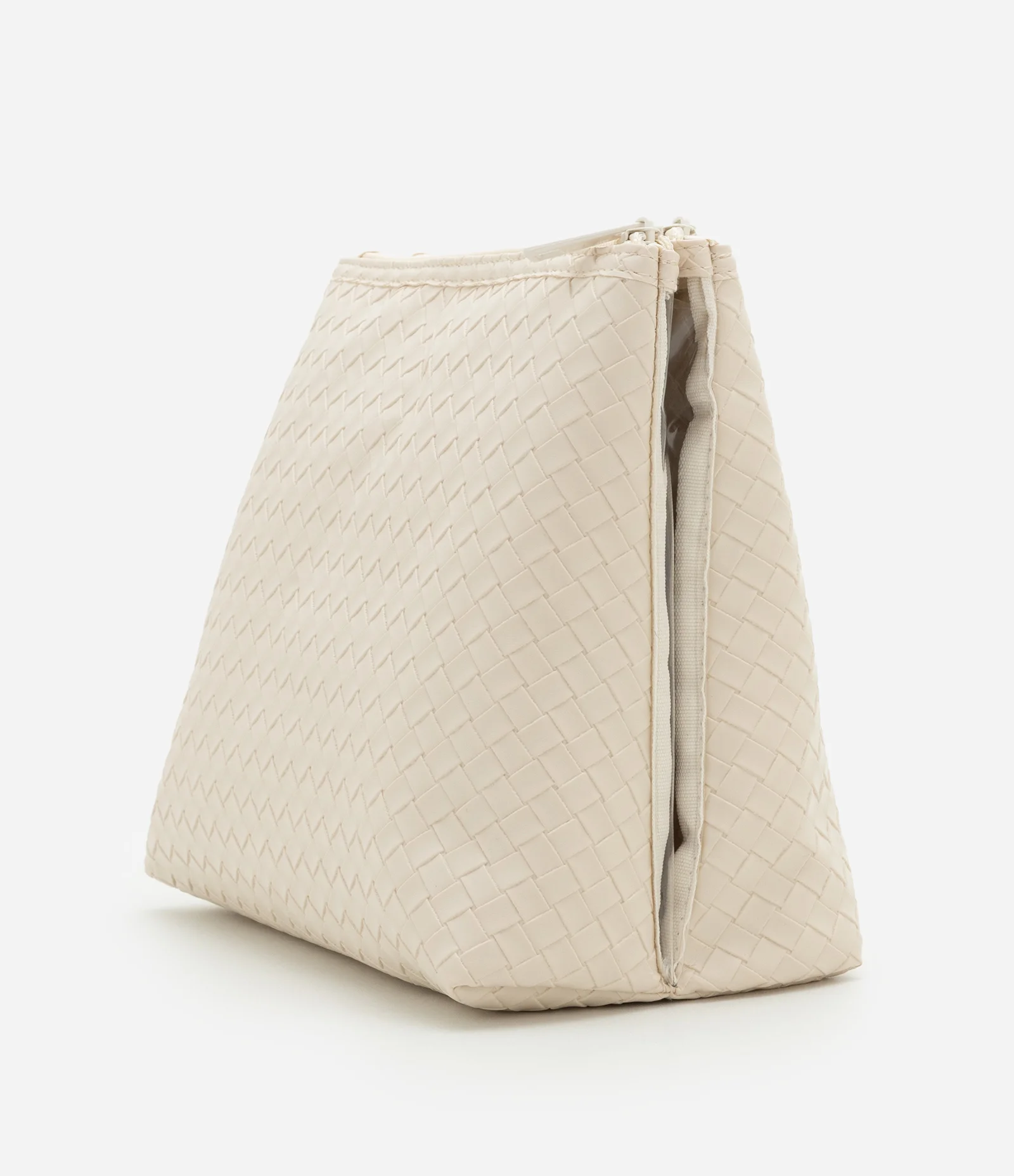 Nécessaire Trapézio com Divisórias Off White 2