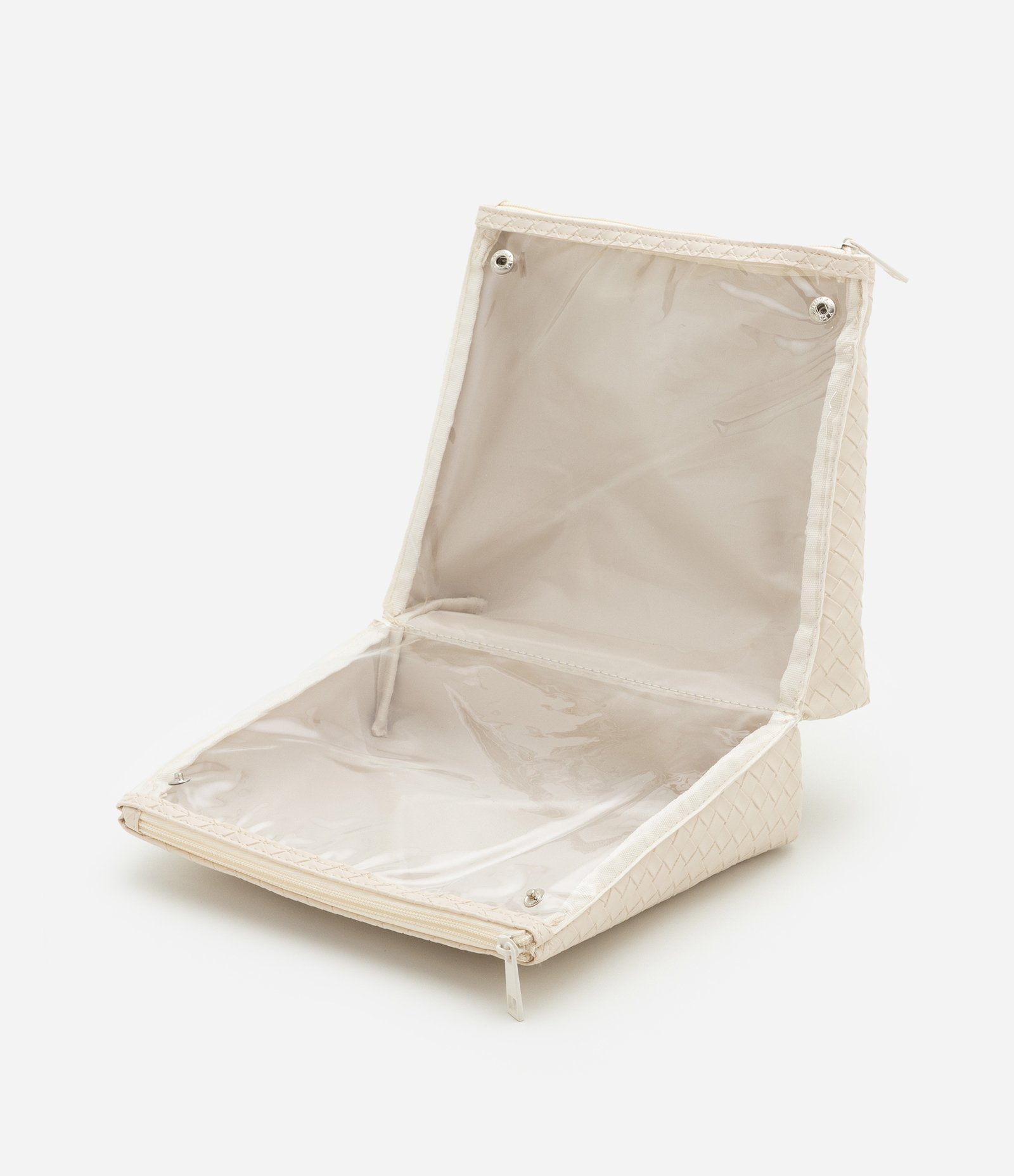 Nécessaire Trapézio com Divisórias Off White 5