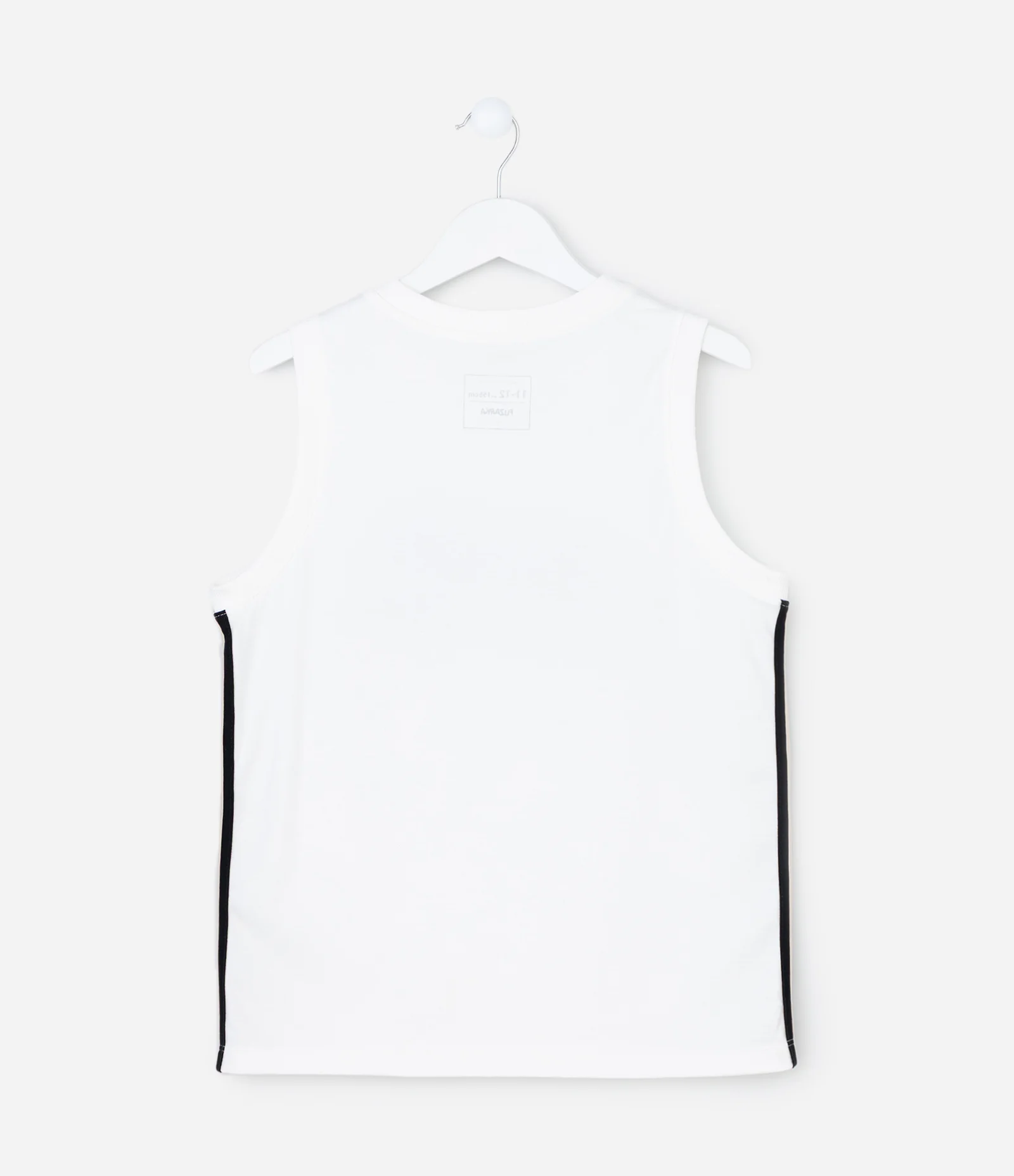 Regata Esportiva Infantil com Lettering Athletic - Tam 5 a 14 Anos Branco 2