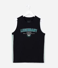 Regata Esportiva Infantil com Estampa Legendary - Tam 5 a 14 Anos