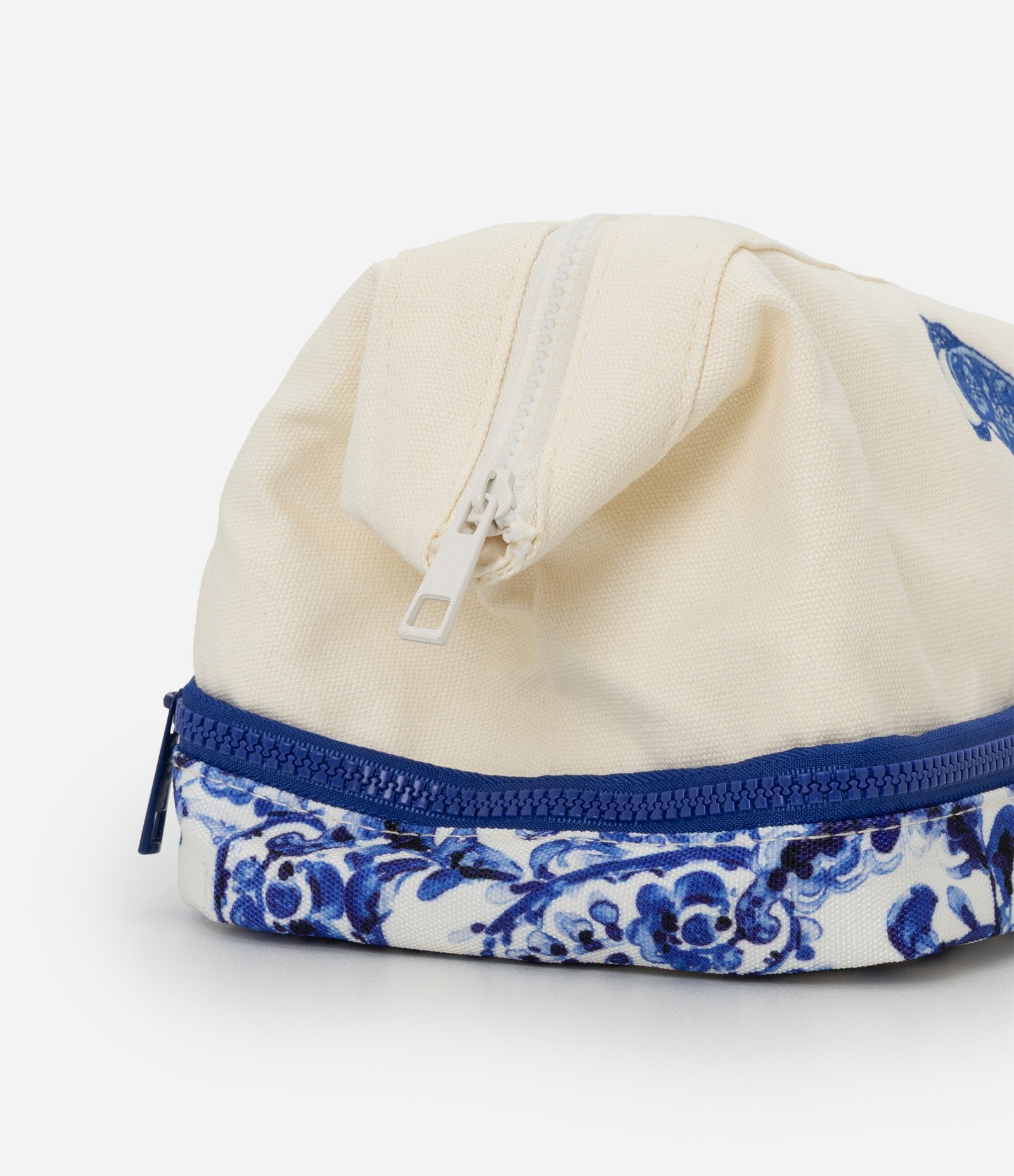 Necessaire Retangular em Algodão com divisória e Bordado Multicores 2