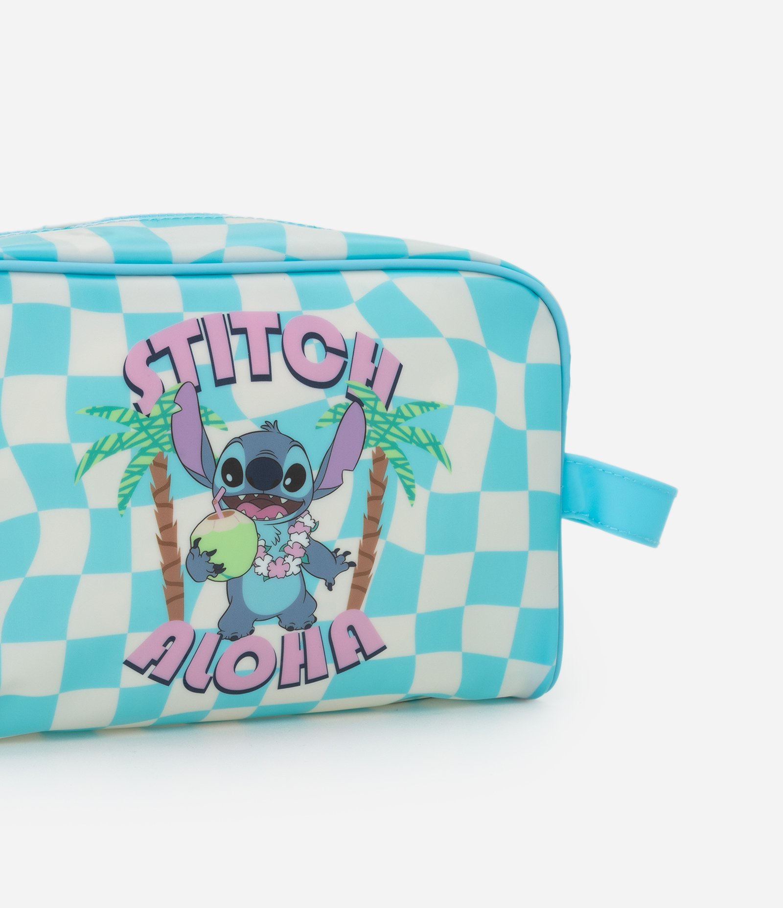 Nécessaire Retangular com Estampa de Stitch na Praia Azul 4