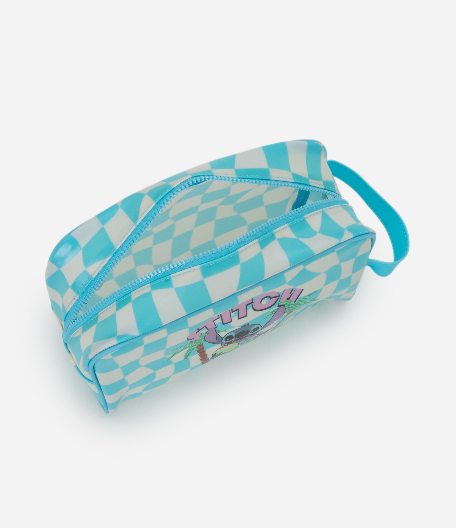 Nécessaire Retangular com Estampa de Stitch na Praia Azul 5