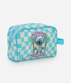 Nécessaire Retangular com Estampa de Stitch na Praia