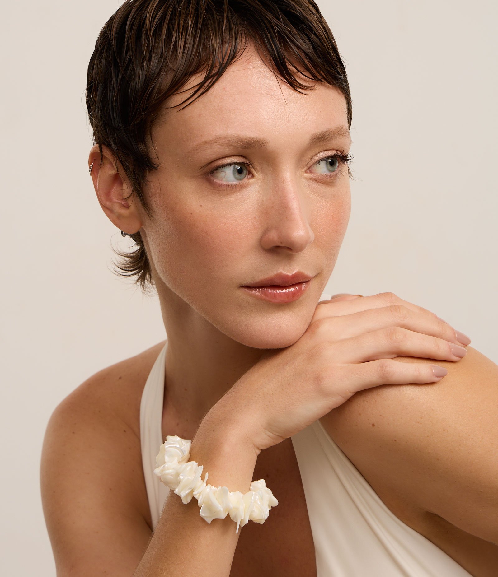 Pulseira com Cascalhos Perolado 5