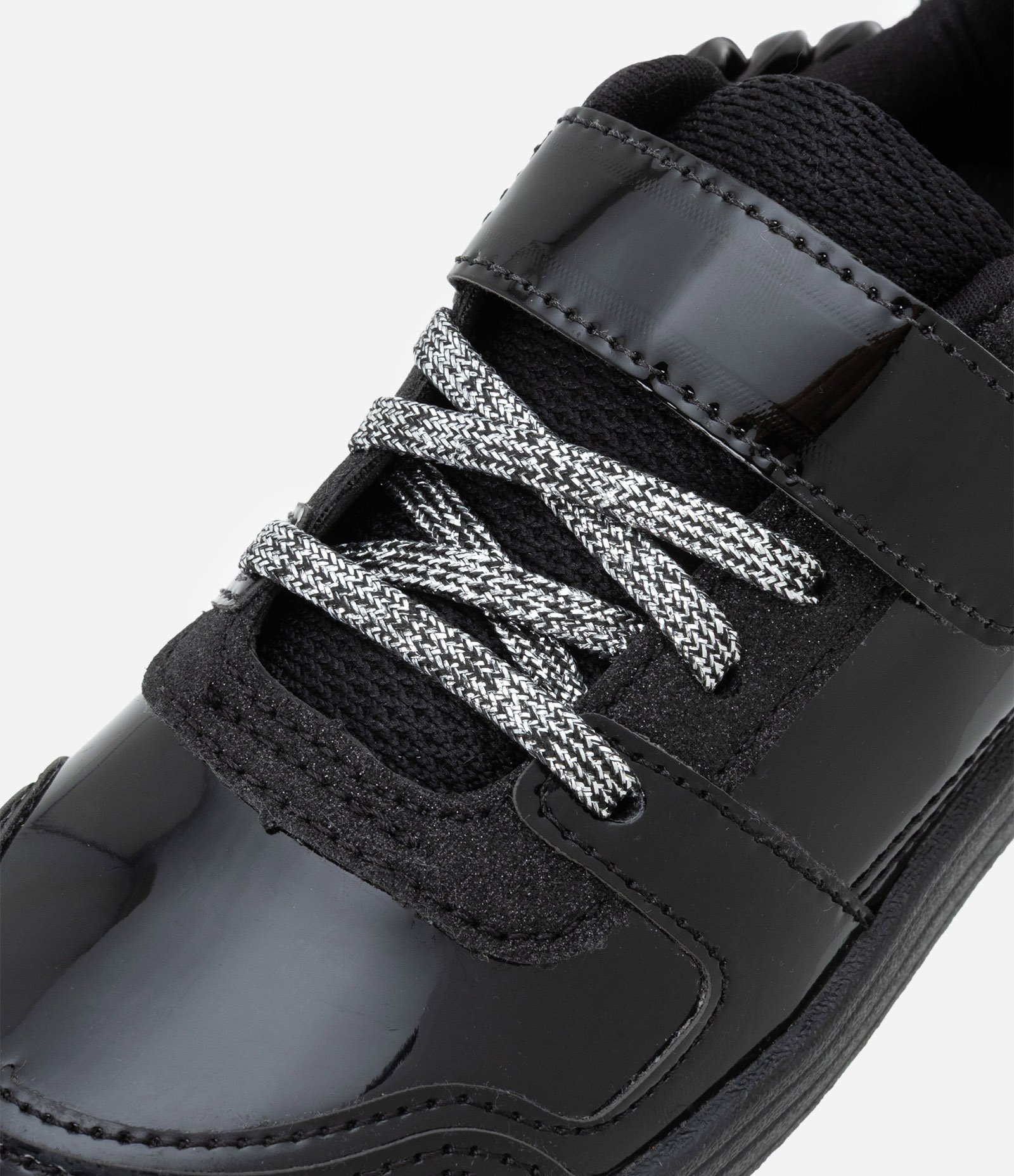 Tênis Infantil em PU com Detalhe de Corrente - Tam 28 ao 34 Preto 5