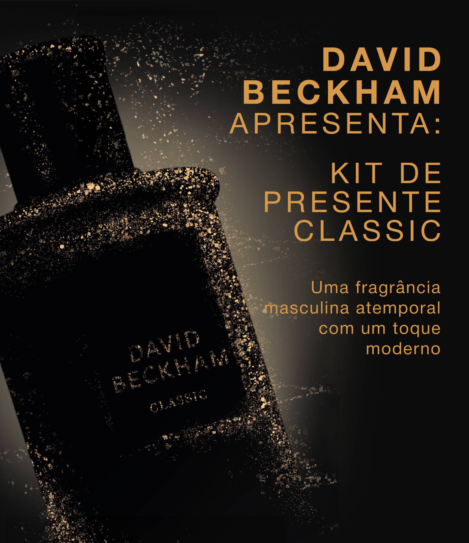 Coffret Perfume David Beckham Classic Eau De Toilette 50ml + Gel de Banho 200ml KIT 3