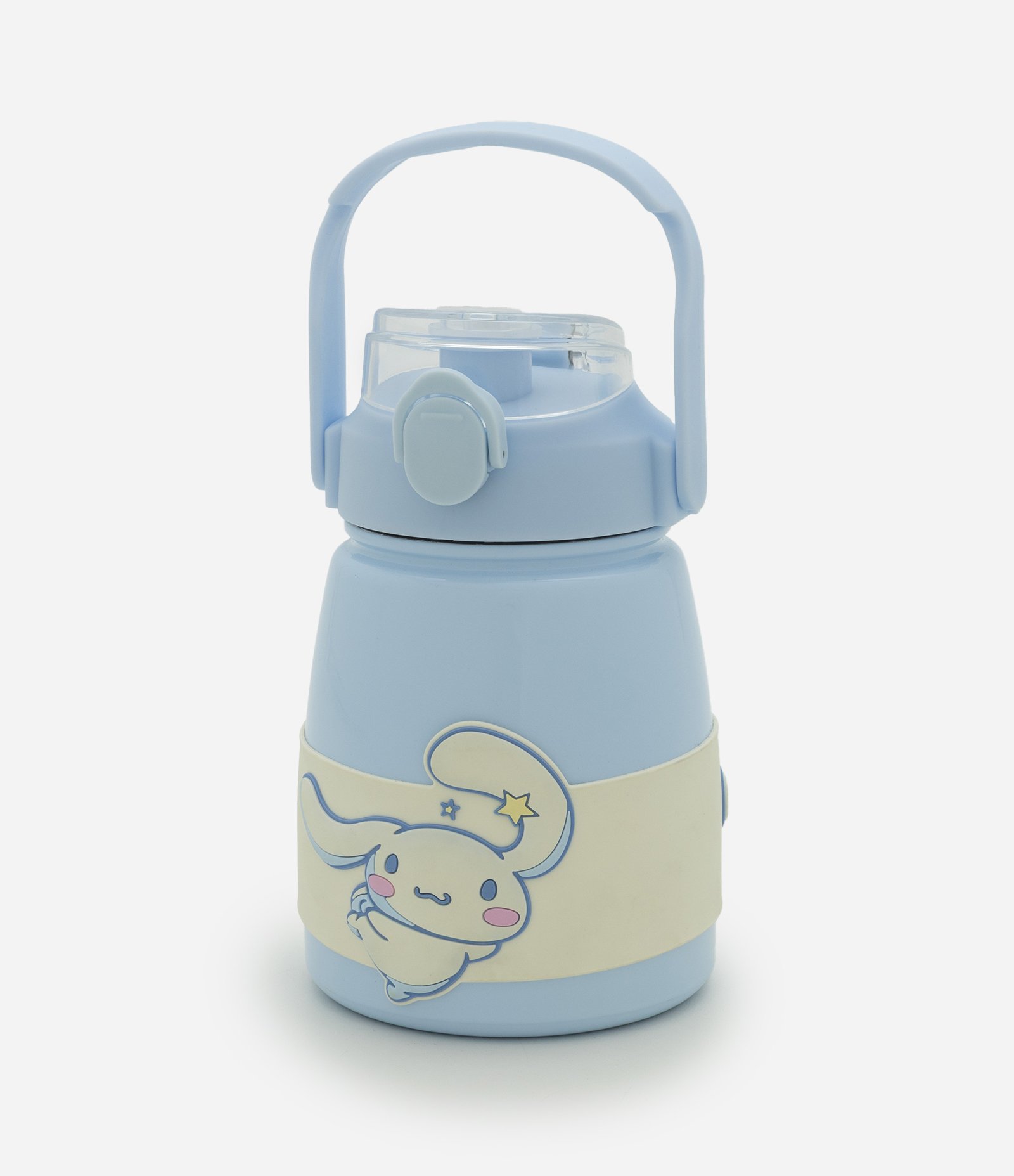 Garrafa Térmica com Botão de Metal e Personagem Cinnamoroll 750ml Azul 1