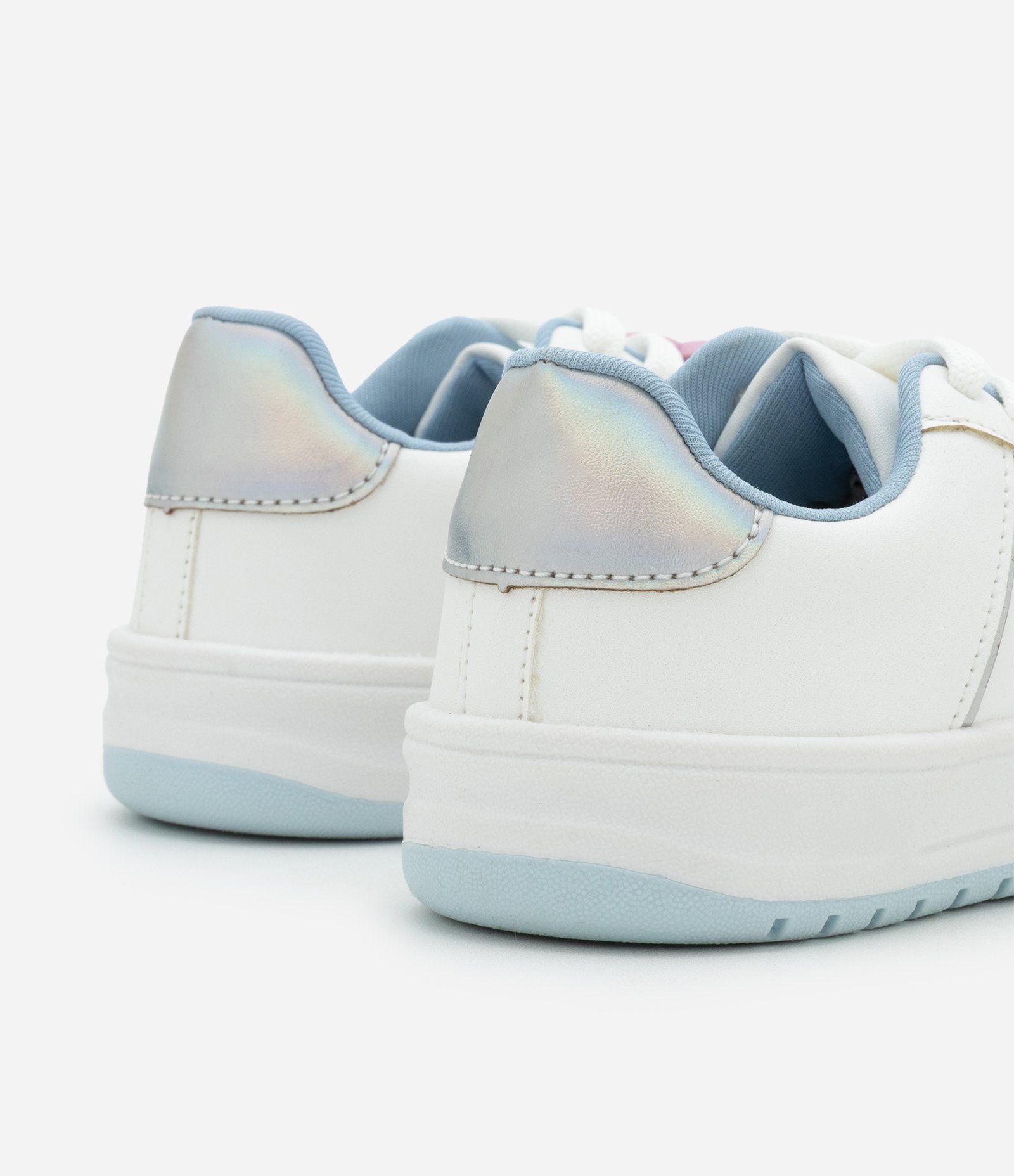 Tênis Infantil com Patch de Flor e Bolinhas - Tam 28 ao 34 Branco 6