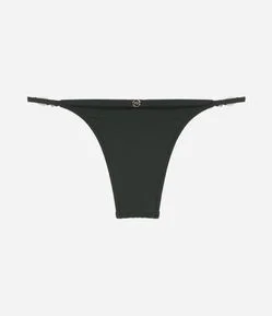 Biquíni Calcinha String em Microfibra com Pedras Laterais