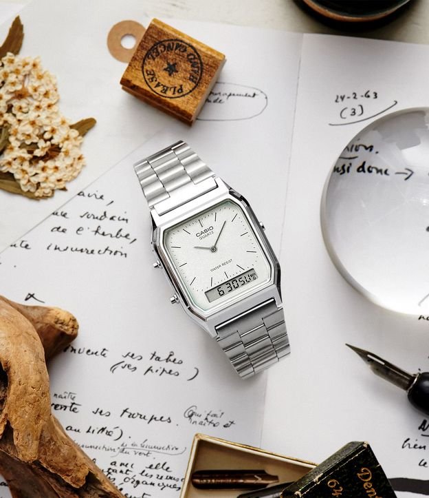 Relógio Anadigi Vintage Unissex Casio AQ 230A 7AMQYDF SC