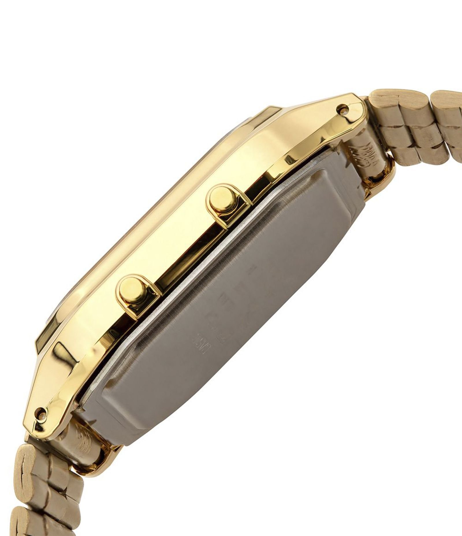 Relógio Anadigi em Resina Dourado Modelo Vintage Unissex Casio Dourado 2