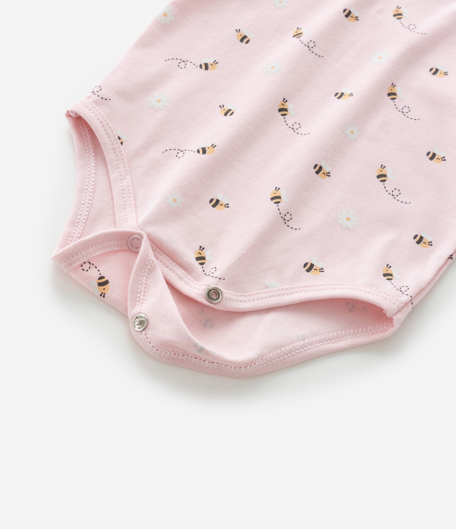 Body Infantil com Estampa Mini Abelhinhas - Tam RN a 18 meses Rosa 5