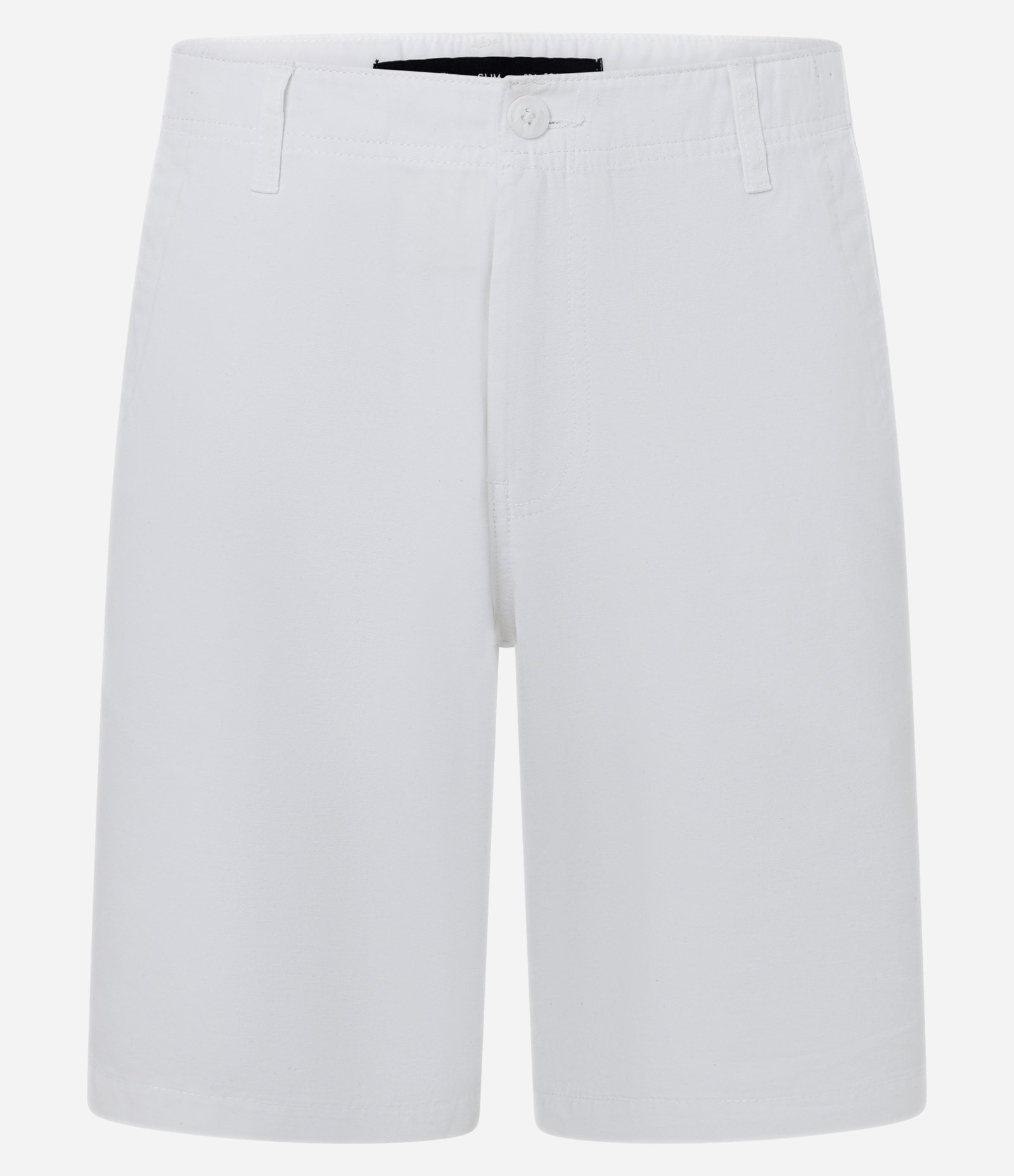 Bermuda Slim em Sarja Alfaiatada Branco 1