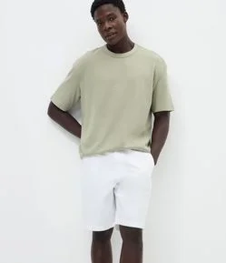 Bermuda Slim em Sarja Alfaiatada