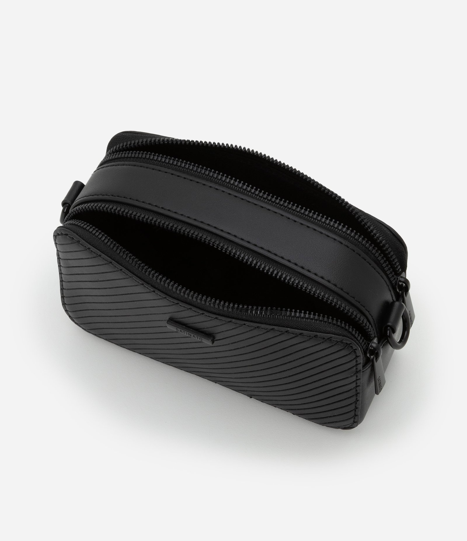 Bola Câmera Bag com Alça Transversal e Porta Moedas Preto 7