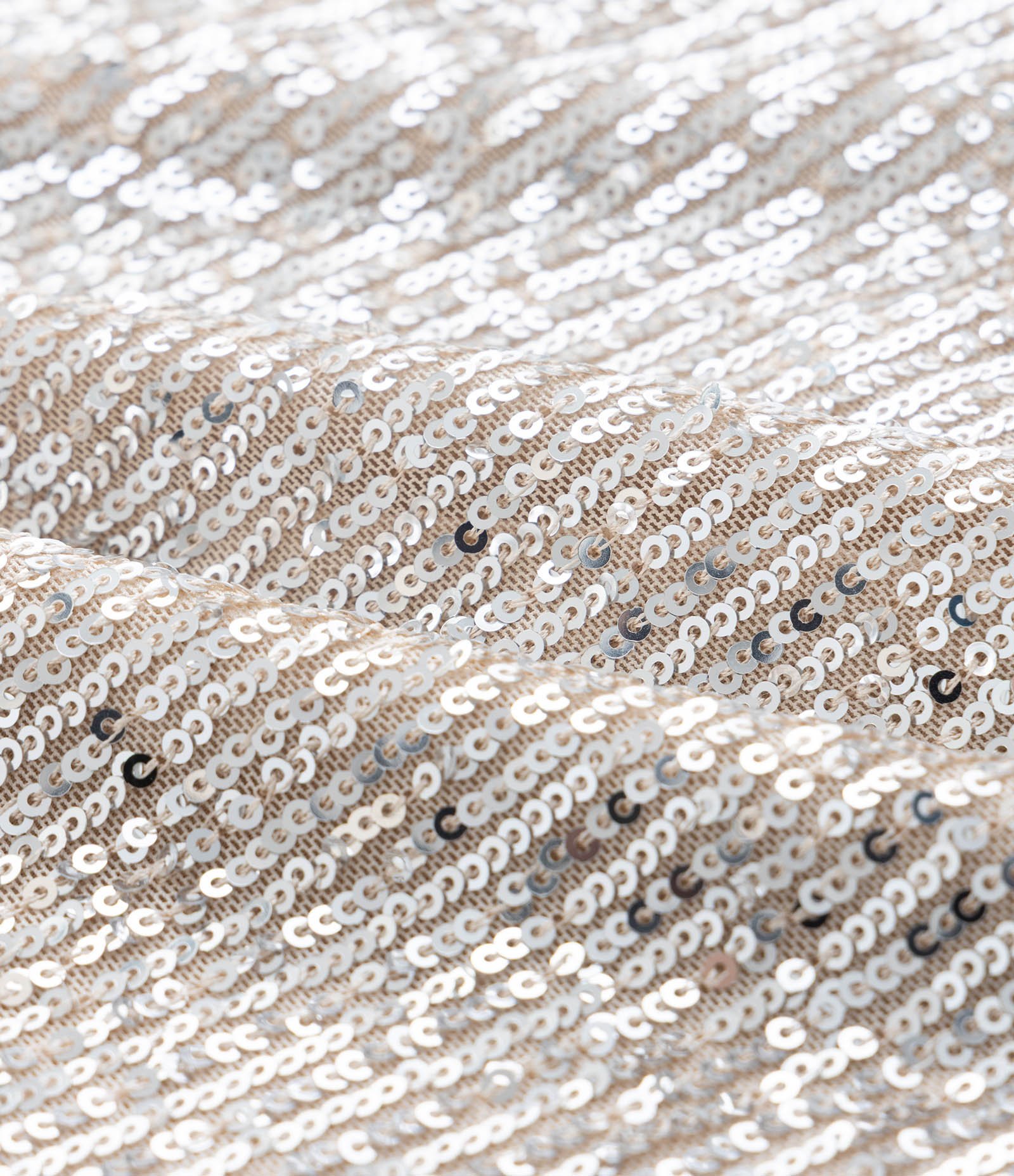 Saia Midi em Paetê Curve & Plus Size Champagne 6