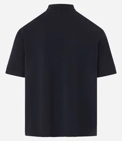 Camiseta Boxy em Algodão com Gola Polo Lettering 93 Mad