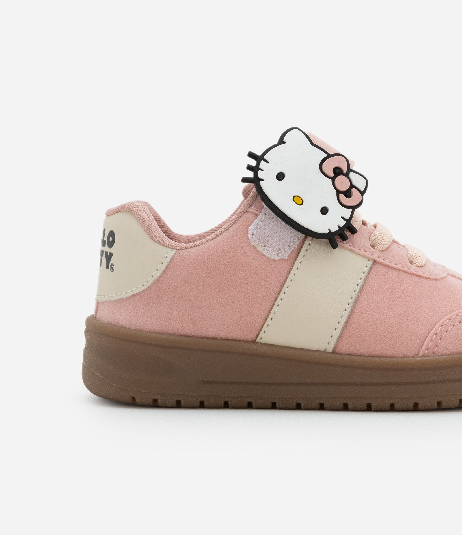 Tênis Infantil com Velcro e Patch da Hello Kitty - Tam 20 ao 27 Rosa 5