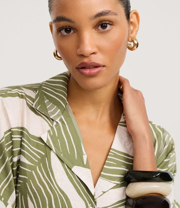 Cor: Verde/Off White | Tamanho: P