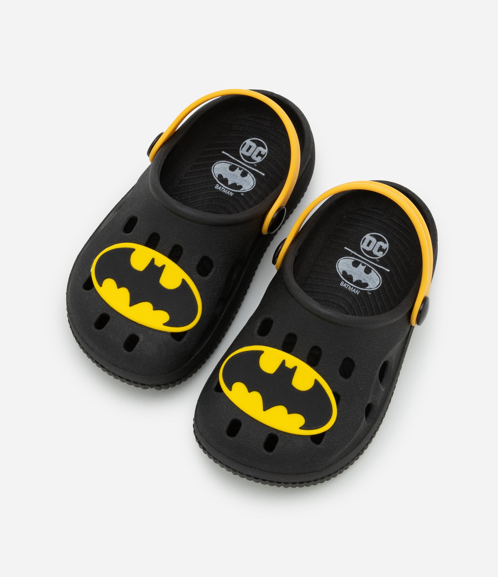 Sandália Babuche Infantil com Patch Batman - Tam 20 ao 33 Preto 1