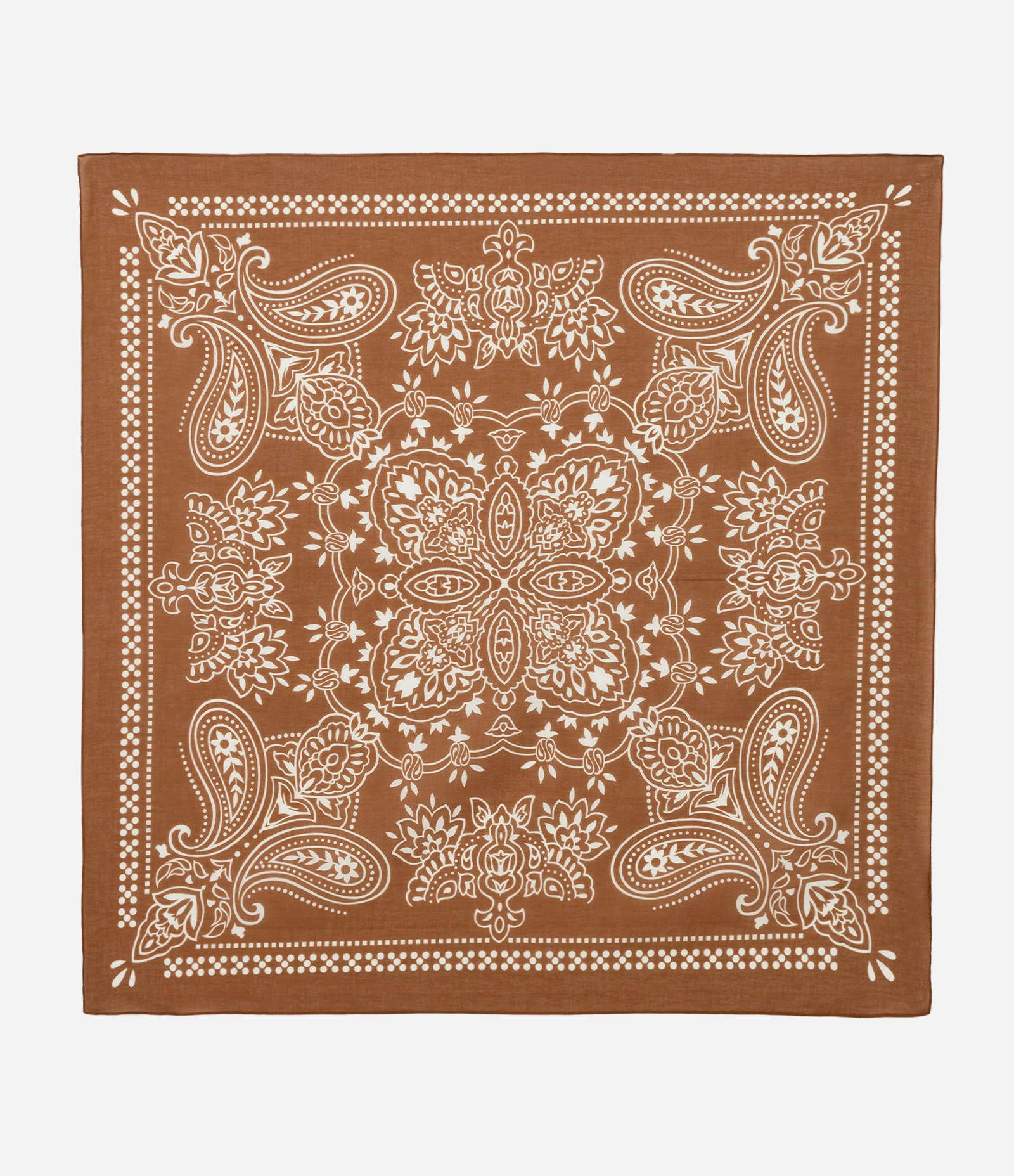 Lenço Flanela com Estampa Paisley Curve & Plus Size Marrom 3