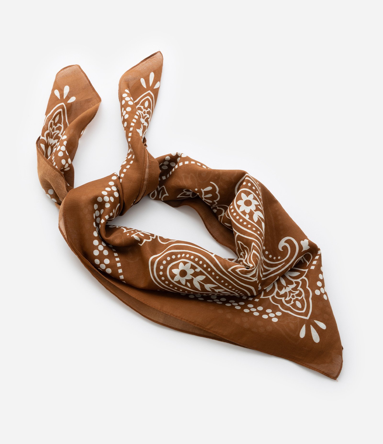 Lenço Flanela com Estampa Paisley Curve & Plus Size Marrom 5