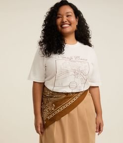 Lenço Flanela com Estampa Paisley Curve & Plus Size