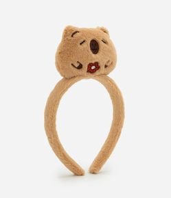 Tiara Infantil com Estampa Capivara 3D - Tam Único