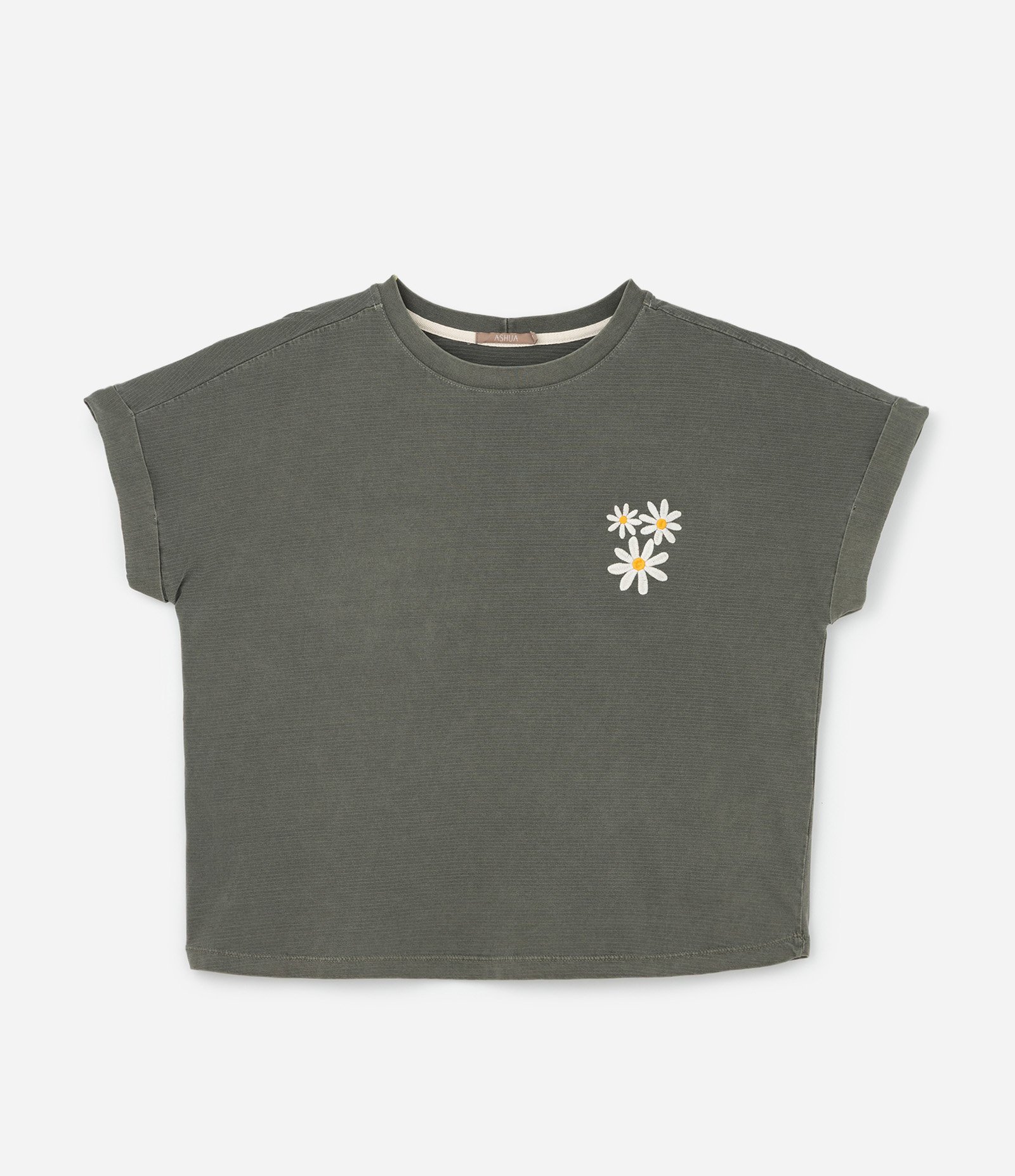 Blusa com Fio Tinto e Flores Bordadas Curve & Plus Size Verde 4