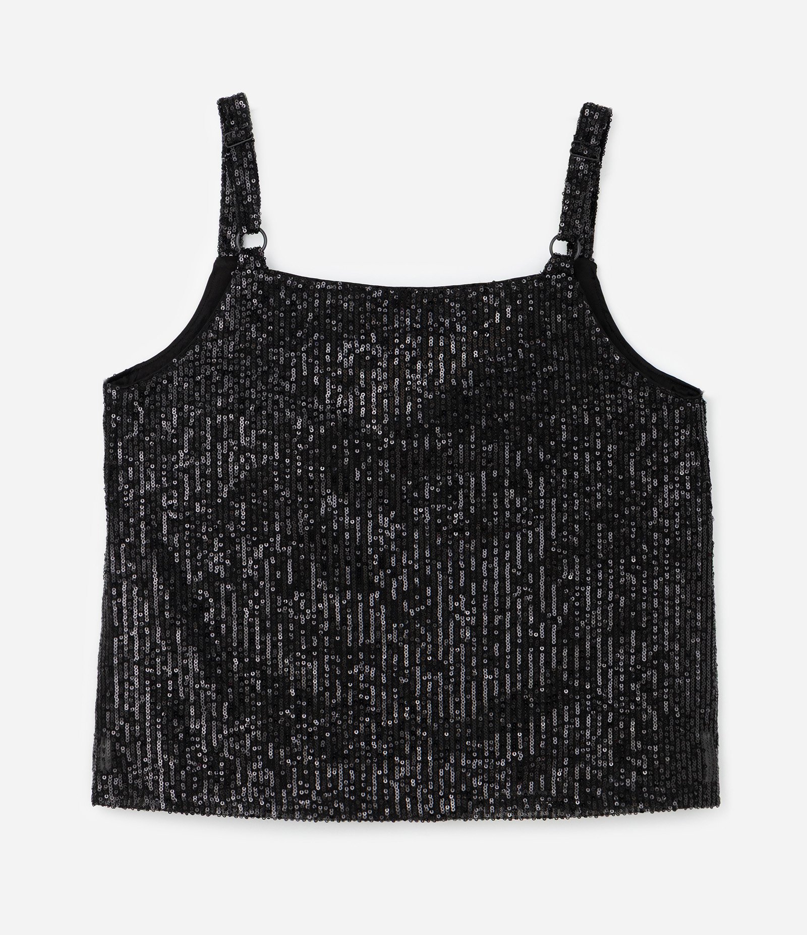 Blusa em Paetê com Decote Degagê Curve & Plus Size Preto 5