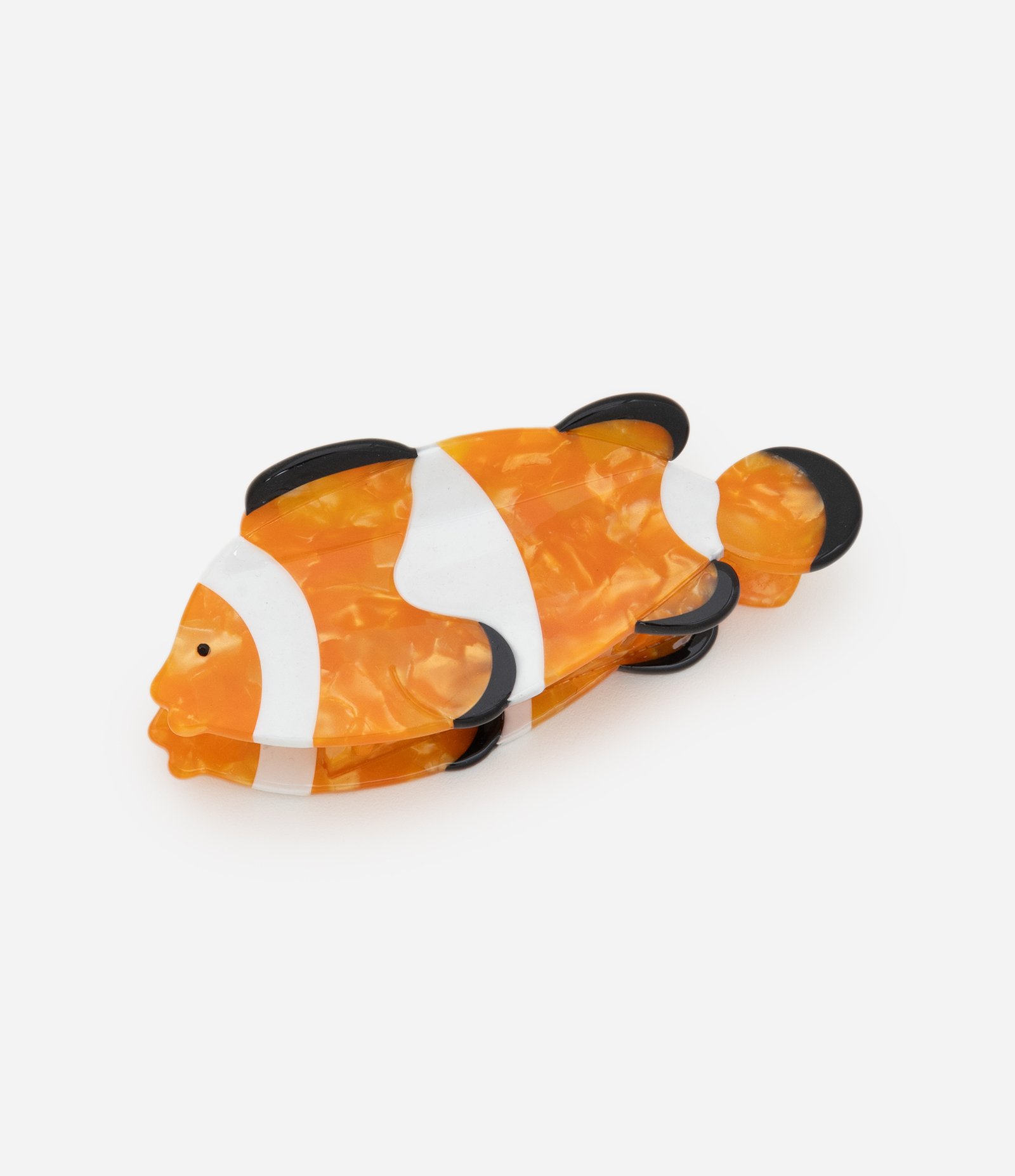 Piranha de Cabelo com Forma de Peixe Palhaço Laranja 1