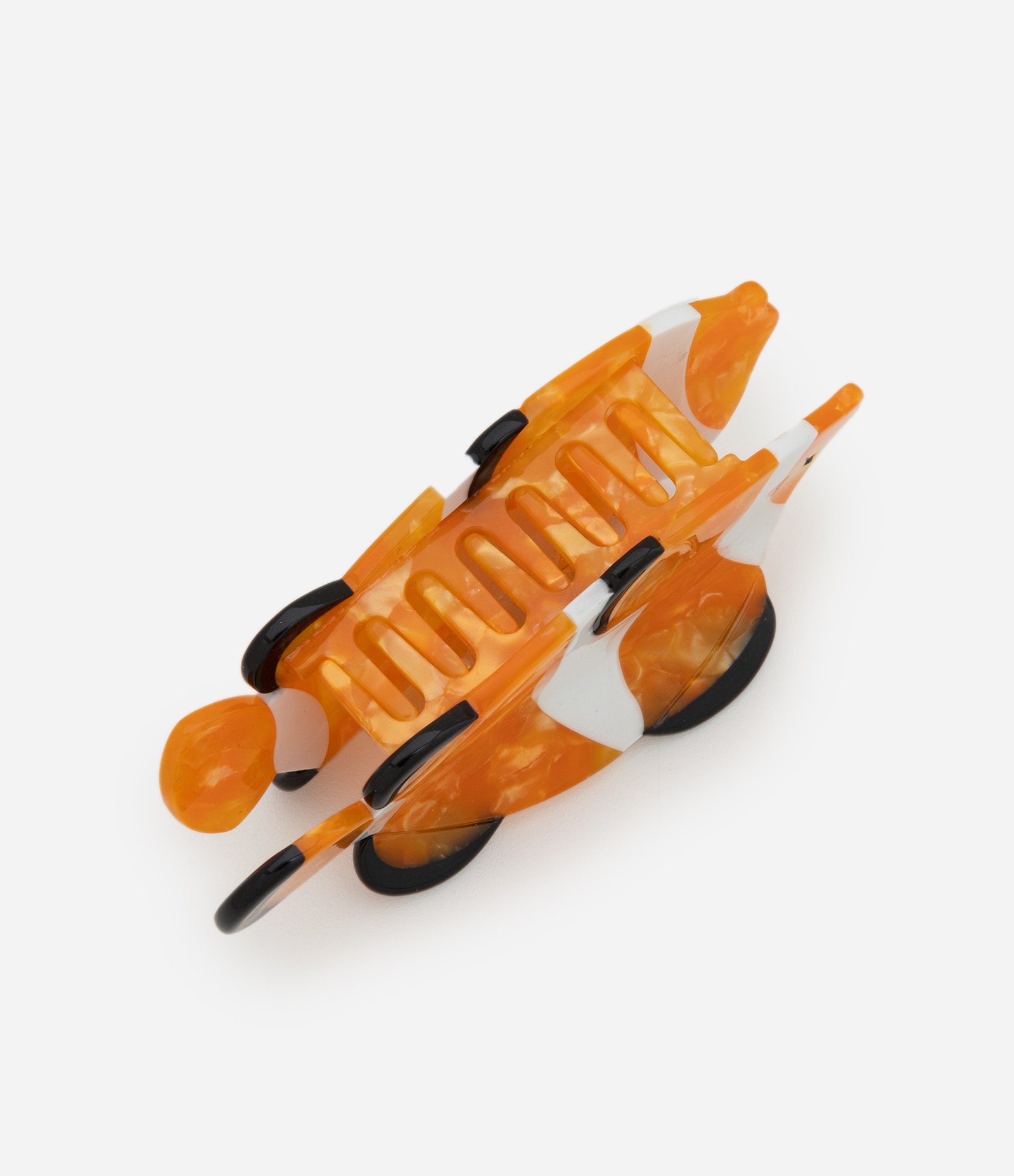 Piranha de Cabelo com Forma de Peixe Palhaço Laranja 2