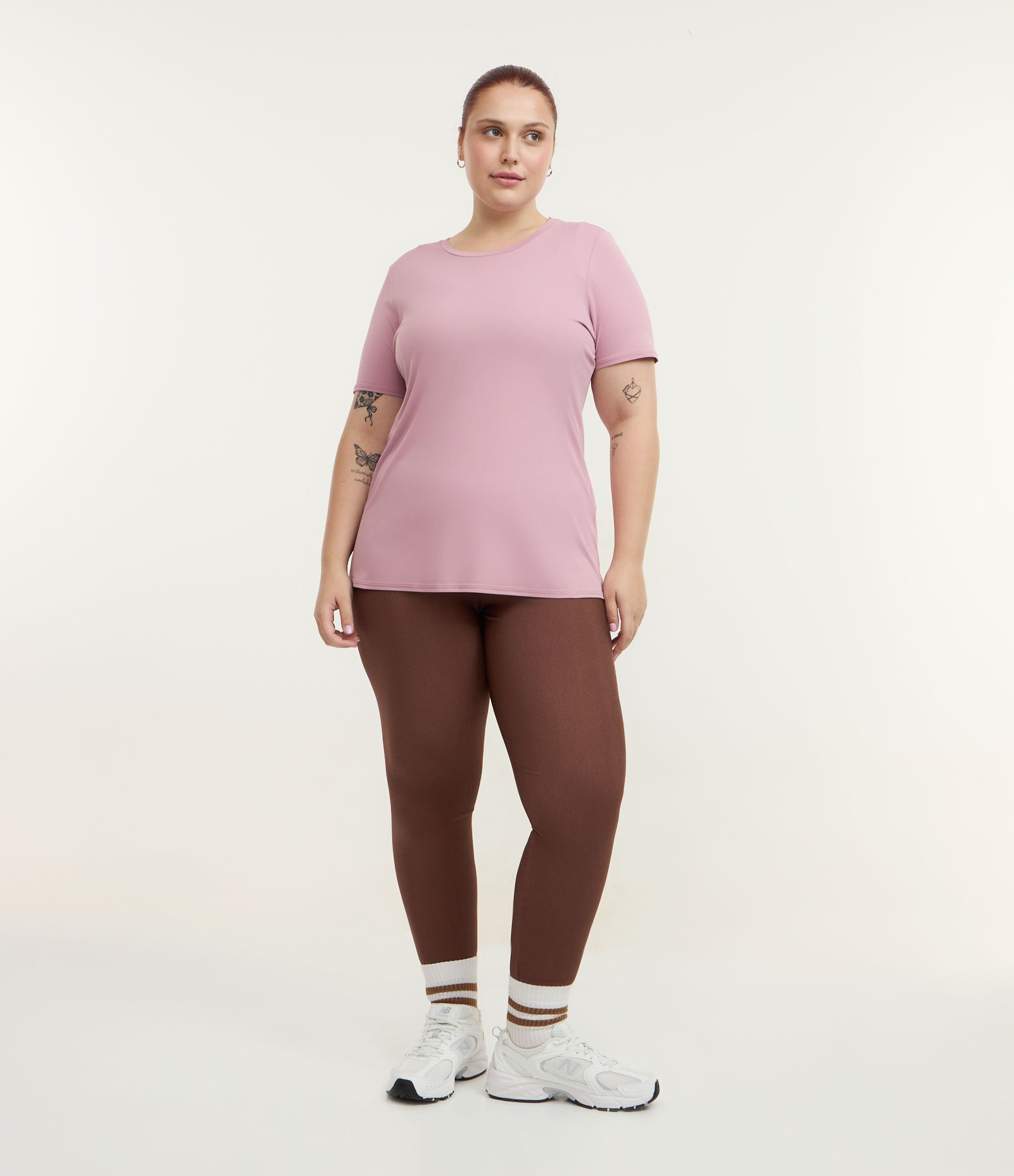 Camiseta Esportiva com Tecnologia Dry Curve & Plus Size Lilás 2