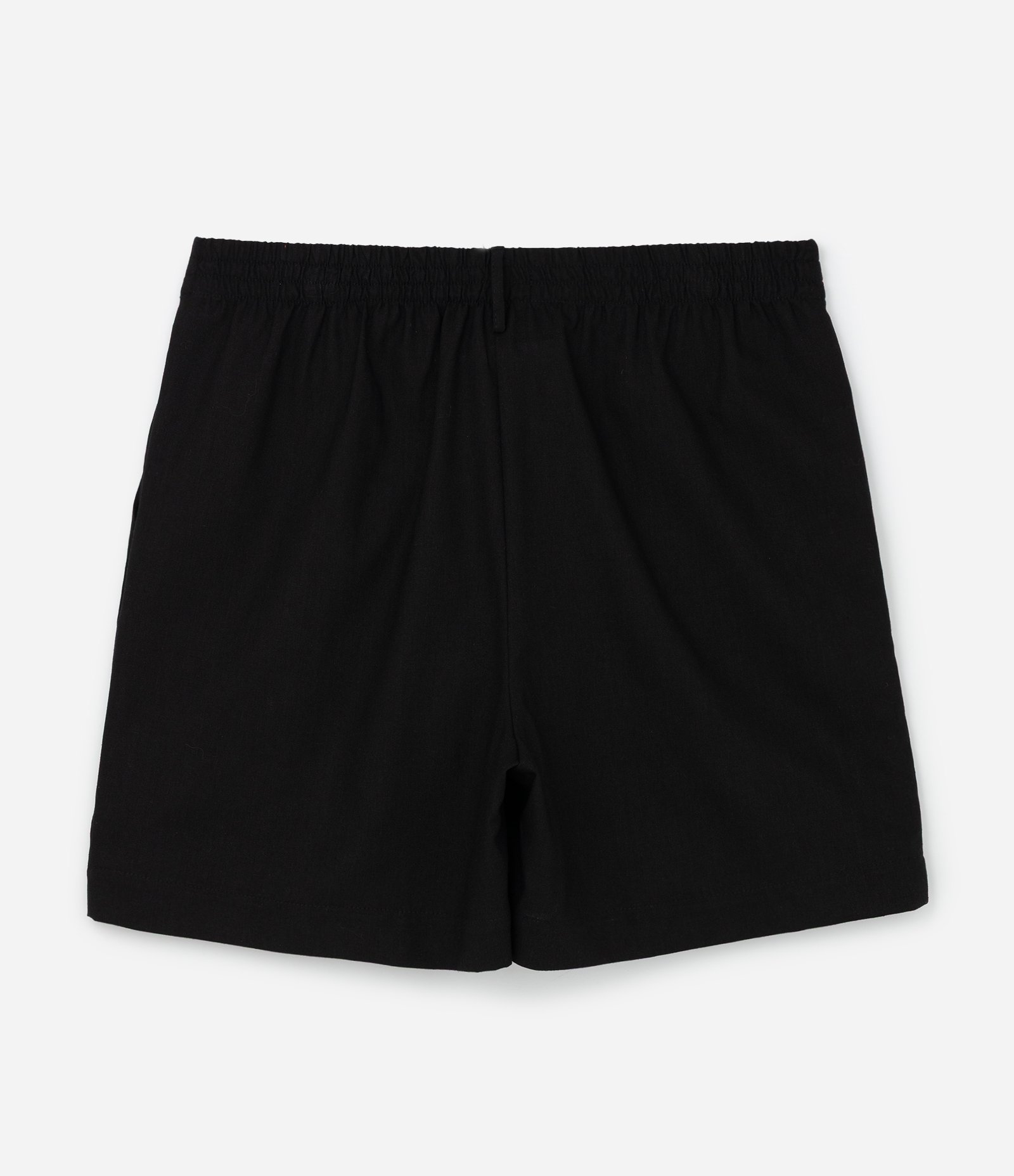 Bermuda com Linho e Pregas Frontais Curve & Plus Size Preto 6