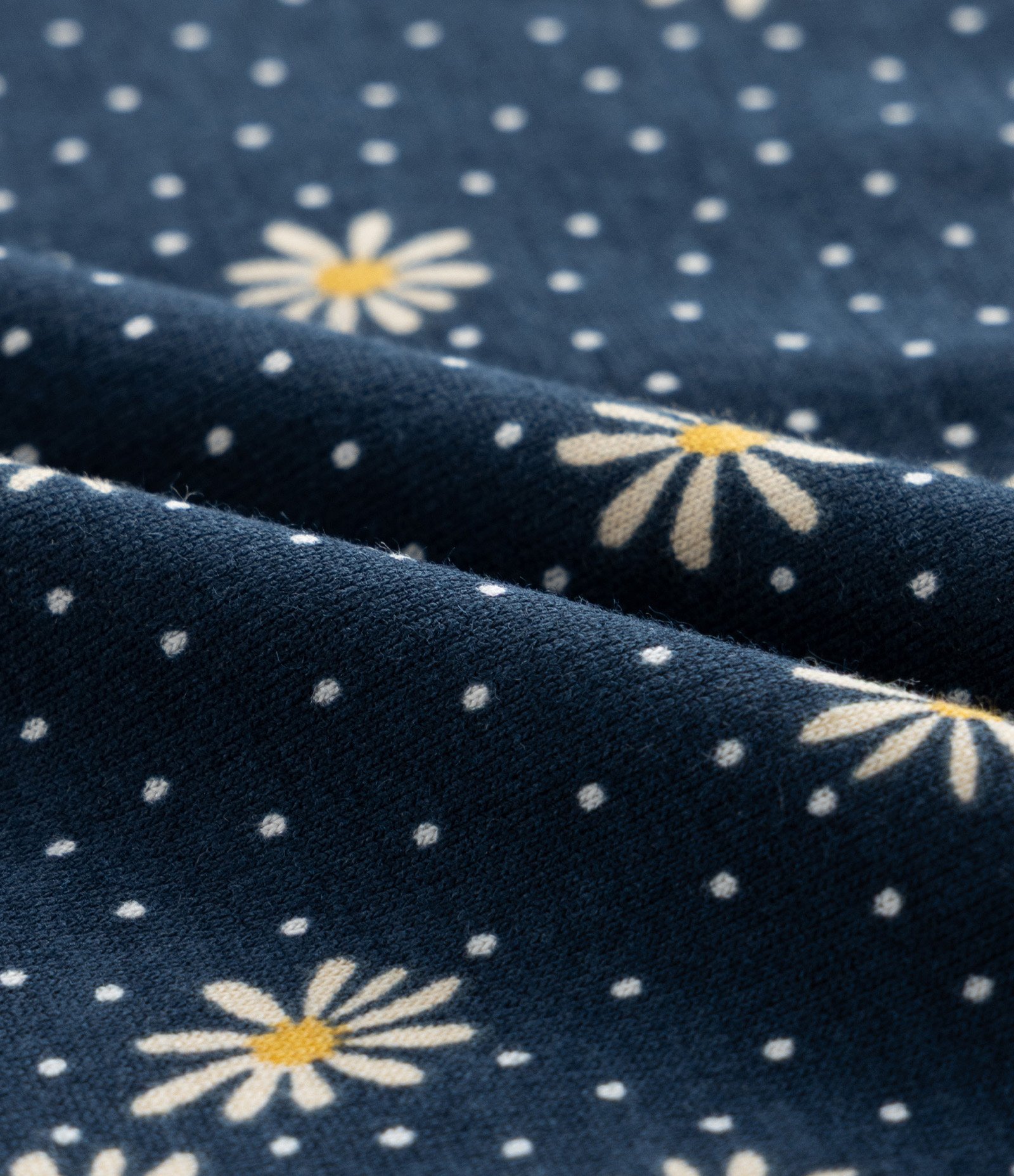 Pijama Curto em Viscolycra com Estampa Mi Amore e Short de Margaridas Curve & Plus Size Azul 6