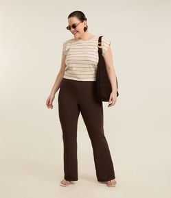 Calça Flare em Ribana Curve & Plus Size