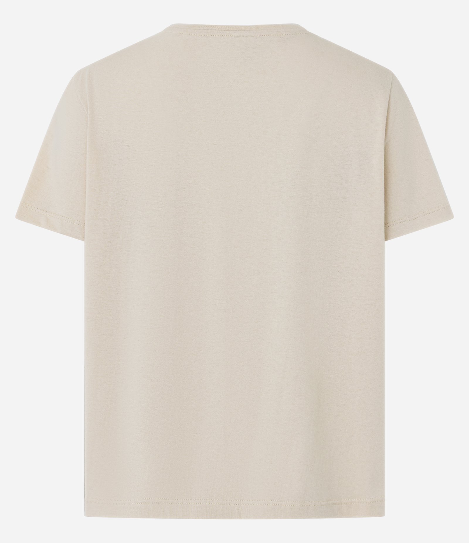Camiseta em Algodão com Lettering Paradise Bege 3
