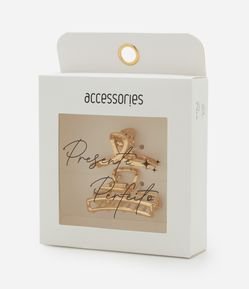 Kit 02 Piranha de Cabelo Laço e Retangular Vazadas