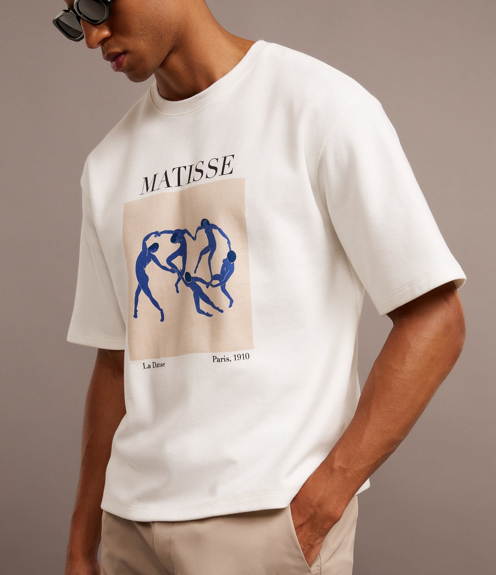 Camiseta Boxy em Algodão com Estampa La Danse de Matisse e Lettering Off White 5