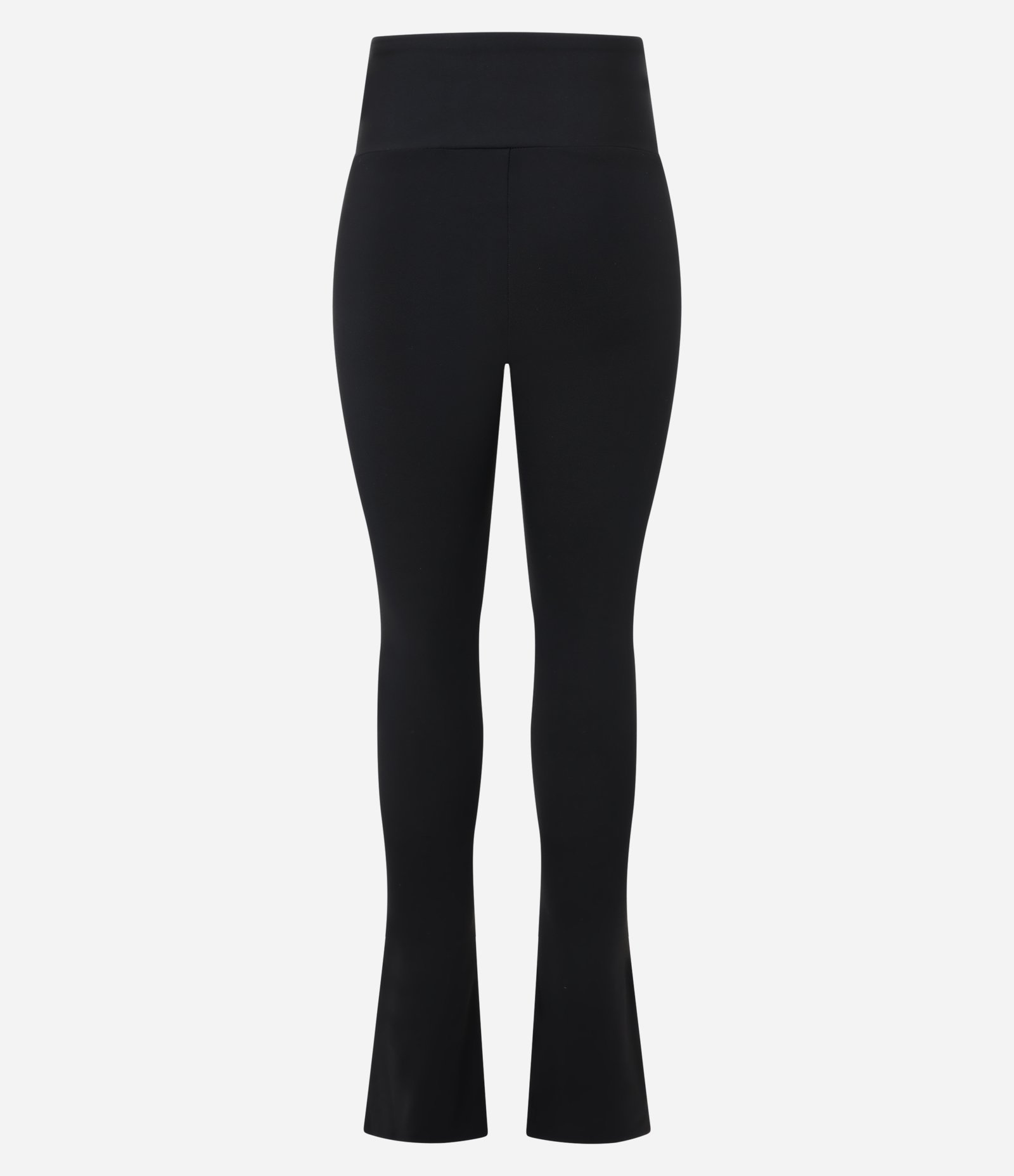 Calça Legging Flare Esportiva em Microfibra com Fenda Lateral Preto 6