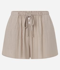 Saída de Praia Short em Viscose com Bolso e Amarração