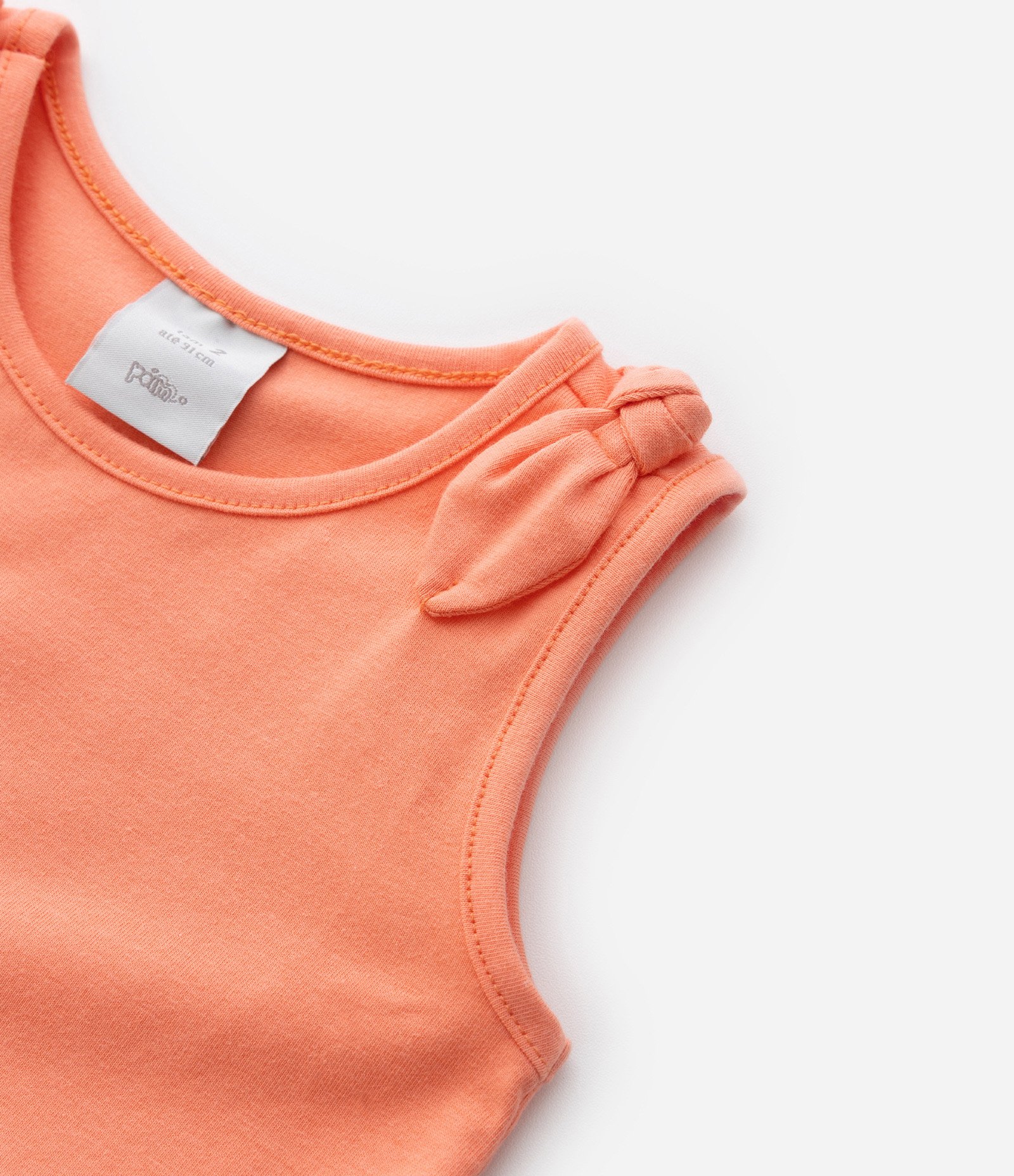 Vestido Infantil com Estampa Era das Cavernas - Tam 1 a 6 Anos Laranja 7