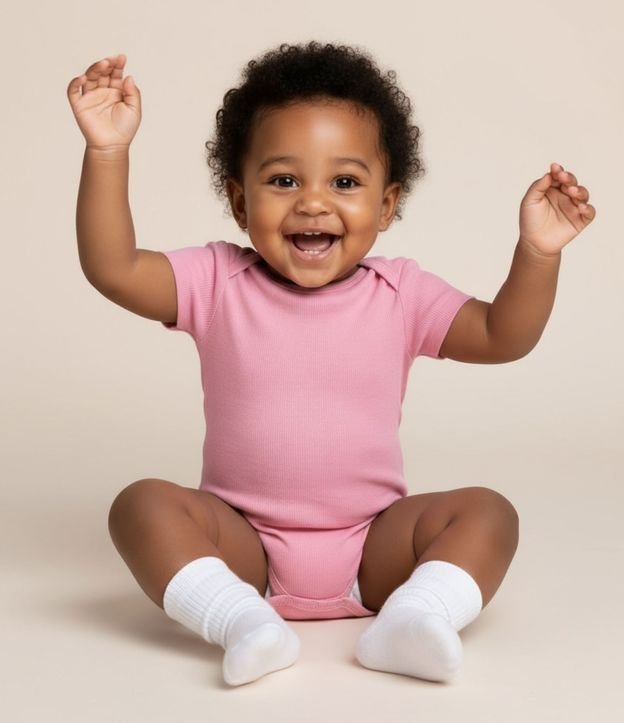 Body Infantil em Ribana Básico - Tam RN a 18 meses