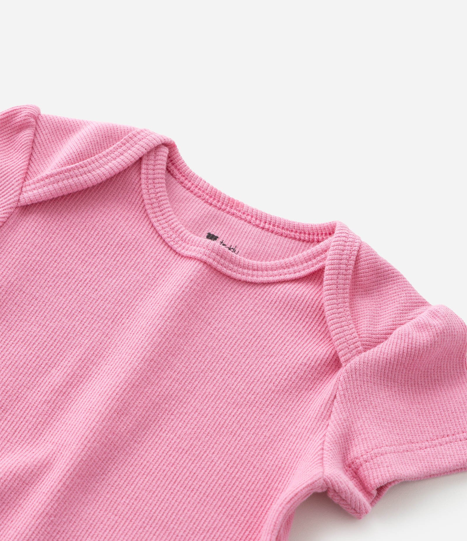 Body Infantil em Ribana Básico - Tam RN a 18 meses Rosa 7