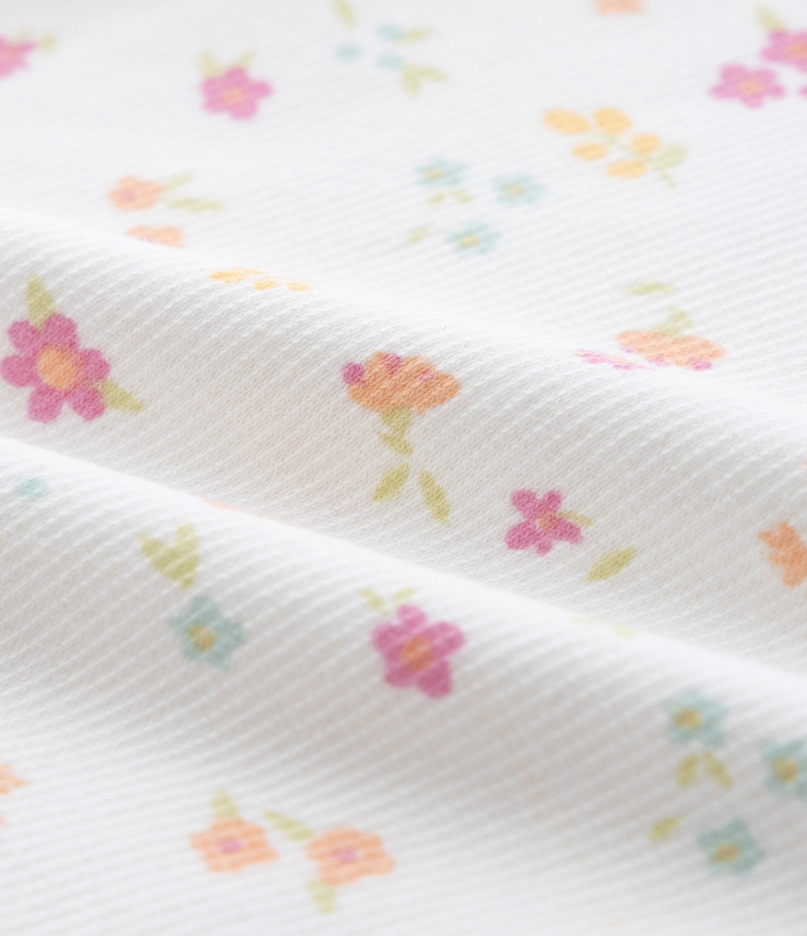 Body Infantil em Ribana com estampa Floral Liberty - Tam RN a 18 Meses Branco 4