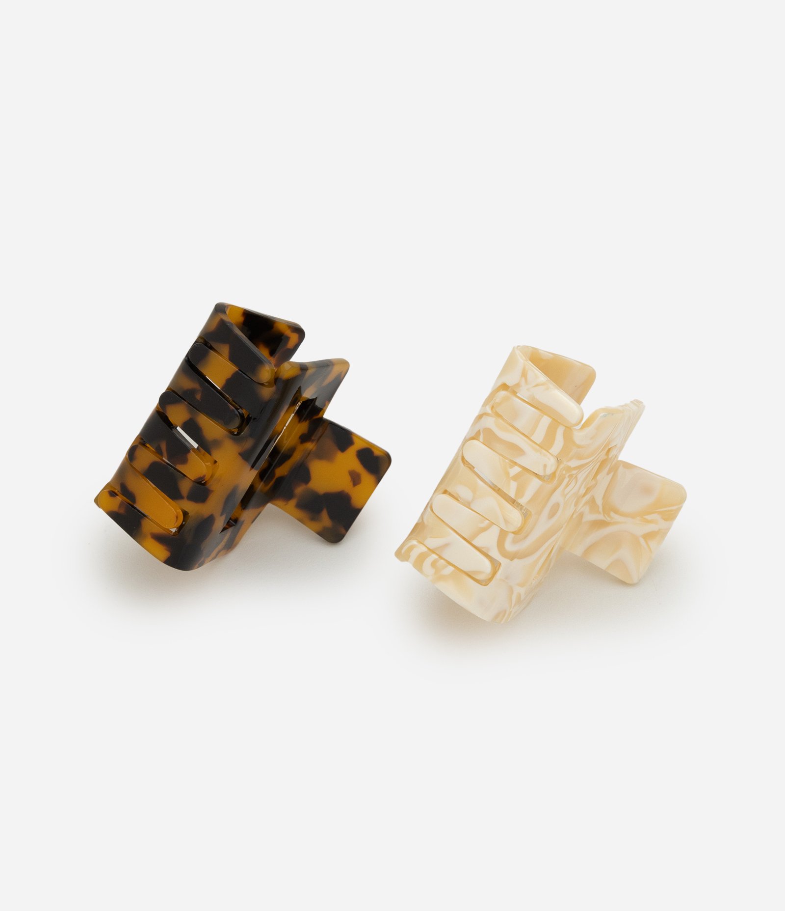 Kit 02 Piranhas de Cabelo em Acrílico Multicores 2