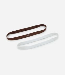 Kit 02 Faixa de Cabelo Esportivas Finas