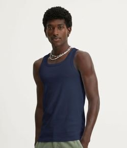 Regata Regular Básica em Ribana de Algodão